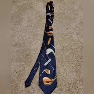 Vintage 1997 Christian Giorgiou Silk Golf Tie